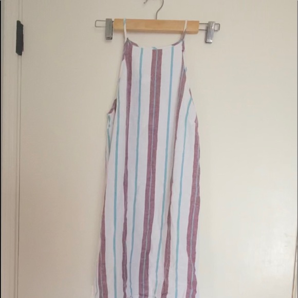 90s Colorblock Stripe Slip dress - Picture 2 of 5